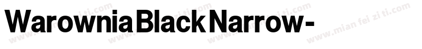 Warownia Black Narrow字体转换